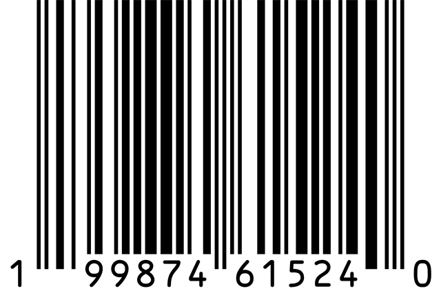 UPC-A barcode 1 99874 61524 0